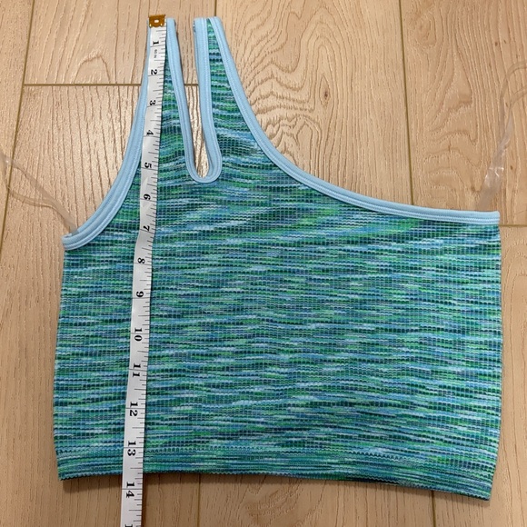 Offline by Aerie Split One Shoulder Long Line Sports Bra, sz S - Picture 7 of 7